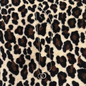 Tiffany and Co Silver Necklace with Interlocking Rings